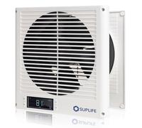 8" Room to Room Fan for Quietly Circulating Air, 300 CFM Through Wall Fans with Reversible Airflow Design, Durable Build Quality, 10 Speed Programmable Temperature Controlled Fans for Closet, Laundry