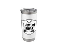 8 Rowers 1 Boat 0 Mistakes Rowing Crew Team Row Paddling Stainless Steel Insulated Tumbler