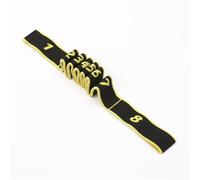 8-Section Digital Exercise Band, Elastic Cotton Yoga Stretch Band for Latin Dance Training, Multi-Color Flexibility Trainer with Numbered Guides(Yellow)