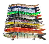 8 Section Sinking Lure 11.4g Multi-Jointed Hard Plastic(D)