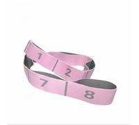 8-Segment Digital Marked Yoga Strap, Durable Nylon Stretch Band for Yoga, Pilates & Daily Stretching (Dusty pink)