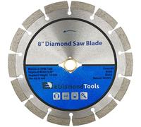 8" Segmented Diamond Saw Blade for Concrete Brick Block and Masonry, 10mm Segment Height, 7/8" Bushing w/Diamond Arbor
