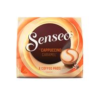 8 Senseo Coffee Pads Type Cappuccino Caramel for Double Holder Flavoured