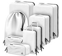 WELL TRAVELED 8-piece Compression Packing Cubes For Travel with HybridMax Double Capacity Design Compression Cube, Packing Cubes Compressible & Reliable, Travel Gear & Travel Accessories