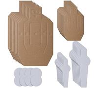 8 Set 40 Pcs Cardboard Targets for Shooting Dry Fire Targets in Reduced Scale Silhouette Shooting Targets Competition Torso Target Shooting Range Practice Competition Tactical