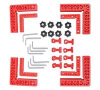 8 Set 90 Degree Corner Clamps for Woodworking Projects with Quick Releases Designs Right Angled Positioning Squares Tool Adjustable Clamps