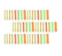 8 set Cold Wave Perm Rods with Elastic Bands, Plastic Hair Curling Tools | 9x1.8x1.8cm Size, Extra Wide Slots, Lightweight Design, for Ladies, Hairdressers, Salons or Travel Styling