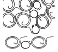 8 Set Door Handle Lock Springs, Stainless Steel Flat Spring Parts | Black Hardware Repair Pieces, Anti Sticking Design, for Office Maintenance and Home Handymen