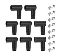8 Set HEI Style Spark Plug Boot Terminal Kit Distributor Ignition Boot 90 Degree Connector Spark Plug Ignition Wire