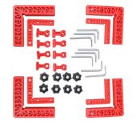 8 Set Precisions Corner Clamps for Woodworking with Ergonomic L Shape Design 90 Degree Right Angled Positioning Squares Cabinet Making Clamps