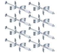 8 SetBed Bolts and Nuts, Bed Screws M6 Threaded Washers, Furniture Connecting Bolts with Half Moon Luna Washers for Bunk Beds Cots Bed Frames Furniture Screws and Nuts