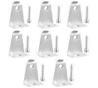 8 Sets Blind Hold Down Brackets Stainless Steel with Pin Bolts