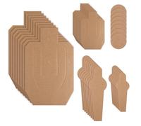 8 Sets Reduced Scale Dry Fire Training Targets, 40 Pcs Cardboard Shooting Silhouette Targets for Precision Shooting Practice, Tactical Training, Indoor Outdoor Firearm Range Drills and Competition Use