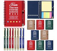 8 Sets Thank You Gifts Team Employee Appreciation Gifts Bulk Inspirational Spiral Notebooks with Notes Motivational Ballpoint Pens Team Gifts for Colleagues Staff Teachers Coworker Volunteer