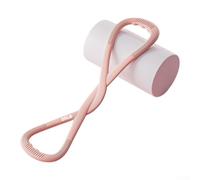 8 Shape Silicone Resistance Band For Effective Back Stretching Shoulder Mobility And Waist Flexibility Training Lightweight Portable Fitness Tool(Pink-25LB)