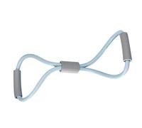 8 Shaped Resistance Band Portable for Muscle Light blue 22x20cm | TPR material soft foam handle thickened inner wall for yoga pilates stretching powerlifting body shape ballet