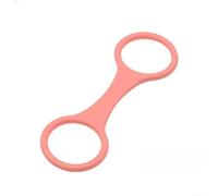 8 Shaped Silicone Ring Connector 3PCS for Diving Snorkeling Equipment Strong Elastic Material Resists Pulling and Wear Over Time (Pink)