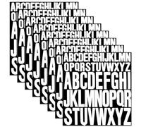 8 Sheet Capital Letter Stickers, 1 Inch 2 Inch Stick on Letters, 416 Pieces Waterproof Alphabet Stickers, Self Adhesive Letters for Crafts, Signs, Posters, Windows, Mailboxes, Car, Truck