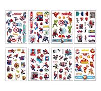 8 Sheet Spider Tattoos for Kids,Boys Avengers Spider Temporary Tattoos,Avenger Spider Stickers for Kids Childrens Tattoos Boys Spider Theme Party Bag Filler