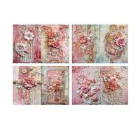 8 Sheets A 5 Decorative Paper Scrapbook Paper Craft Background Flowers Scrapbooking Art Decorative Scrapbook Flowers for Photo Album Card