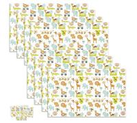 8 Sheets Baby Wrapping Paper, 75×52cm Baby Shower Wrapping Paper for Boys and Girls Birthday Baptism Newborn Gift Wrappings Papers Babys Boy Wrappings Papering (Gift Wrap Papers)