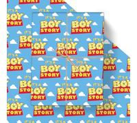 8 Sheets Cartoon It's a Boy Story Newborn Blue Sky White Clouds Wrapping Paper Baby Shower Christening Births Birthday Party Celebration 50x70cm