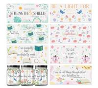 8 Sheets DTF Wraps Cup Stickers, Waterproof Rub On Transfer Stickers DTF Cup Wrap Transfer Decals UV Glass Cup Sticker Wrap for Family Friends Teachers (Bible Verse)