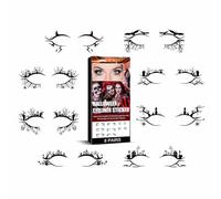 8 Sheets Halloween Eyeshadow Stickers, Festival Eye Stickers, Temporary Eye Tattoo Makeup Stickers, Eyeliner Stickers, Bat Spider Tattoos, Horror Eye Stickers, Cosplay Party (1PC)
