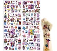 8 Sheets Kpop Temporary Tattoos for Adult, Waterproof K-Pop Party Stickers, Birthday Bag Fillers, Party Decorations, Gift Favours for Fans