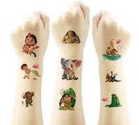 8 Sheets Moana Temporary Tattoos Stickers For Kids, Birthday Party Supplies Decorations Party Favors, Gifts for Boys Girls School Classroom Rewards
