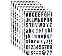8 Sheets Self Adhesive Vinyl Letters Numbers Kit, Mailbox Numbers Sticker for Mailbox, Signs, Window, Door, Cars, Trucks, Home, Business(1/2 Inch,Black)