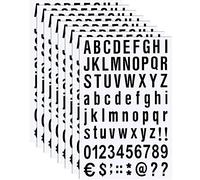 8 Sheets Self Adhesive Vinyl Letters Numbers Kit, Mailbox Numbers Sticker for Mailbox, Signs, Window, Door, Cars, Trucks, Home, Business(2 Inch,Black)
