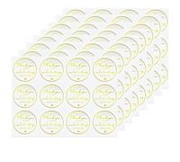 8 Sheets Thank You Stickers, Thank You for Celebrating with Me Stickers, 5cm Gold Round Self-Adhesive Labels for Envelope Wedding Birthday Gift Bags Party Gift Wrapping