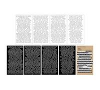 8 Sheets Words Stickers with 1 Card, Adhesive Motivational Quote Stickers Inspirational Nice Phrases Pasters for DIY Craft Journaling Scrapbook Notebook Diary, White and Black(19.5x11cm)