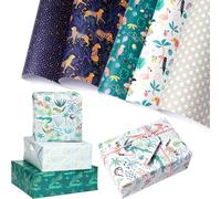 8 Sheets Wrapping Paper, 70x50cm Birthday Wrapping Paper, Recyclable Gift Wrap, Birthday Gift Wrapping Pape with Multi-color Perfect for Boy Men Girl Women Wedding Party Baby Shower