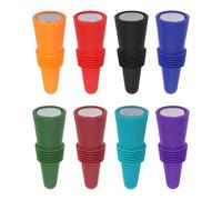 8 Silicone Wine Stoppers, Tapered Vacuum Sea, Food-Grade Safe and Durable, Suitable for Keeping The Wine Fresh.