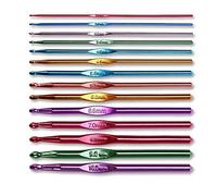8 Sizes Crochet Hooks Set, 2mm-5.5mm Aluminum Crochet Hooks Crochet Needles Knitting Needles for Arthritic Hands Yarn Craft Multicolor