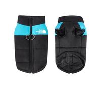 8 Sizes S-5XL Winter Dog Clothes for Pets Waterproof Warm Large Vest Cat Puppy Ski Coats Jackets Green/Red/Blue/Pink (Blue, XXXL)