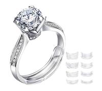 8 Sizes Silicone Invisible Clear Ring Size Adjuster Resizer Loose Rings Reducer Ring Sizer Compatible with Any Rings Jewelry Tools