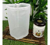 8 Sizes Straining Bags Reusable Nylon Fine Mesh Food Strainer Bag, All Purpose Food Grade Filter for Almond Milk, Home Brewing, Hop, Juice (10cm*15cm)