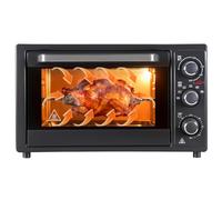 8-Slice Extra Wide Convection Countertop Toaster Oven, 9-in-1 Countertop Convection,32L Capacity, 0-230℃ Temperature Controls,Includes Bake Pan, Broil Rack & Crumb Tray, Stainless Steel Black
