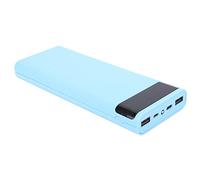 8 Slot Battery Storage Box DIY Portable Power Bank Case with Real Time LED Indicator Fast Charging Module Lightweight Travel for AA AAA Batteries Outdoor Camping Blue