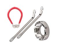 8 Slot Bicycle Spoke Wrench Precision Tool Lightweight Alloy Construction Ergonomic Grip Ergonomic Bicycle Wrench