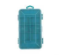 8-Slot Plastic Storage Box, Compact Tool Organizer Case for Screws Bolts Nails Nuts Beads, Portable Tidy Container with Dividers for Home Workshop Fishing Jewelry, Green, 160x92x44mm