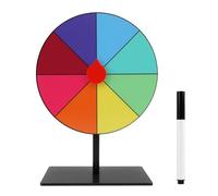 8-Slot Spinning Prize Wheel, Portable Spin the Wheel with Stand, Writable Wheel of Fortune Spinning Wheel for Games, Prize Wheel for Parties, Events, Classroom