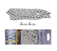 8 Speed Bike Chain Lightweight Half Hollow 1/2x3/32 Inch 116 Links Chain for Mountain Bike