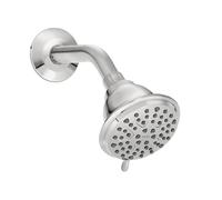 8-Spray Wall Mount Fixed Shower Head WaterSense Certified Easy Installation High Pressure Chrome Finish Bathroom Shower Fixture