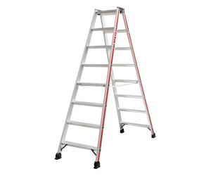 8 Step Hymer Aluminium Folding Double Sided Ladder
