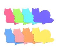 8 Sticky Notes, Sticky Pads, 6.5×7.3cm, Post it Notes, Cute cat Shapes, 8 Colors of Cute Sticky Notes (240 Sheets)