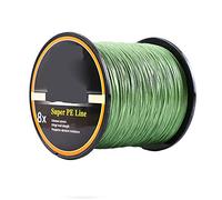 8 Strands Braided Fishing Line, Abrasion Resistant, Highly Sensitivity, Zero Stretch and High Performance, for Carp Bass Trout, 500M, Line No.2.0, 30lb, Light Green